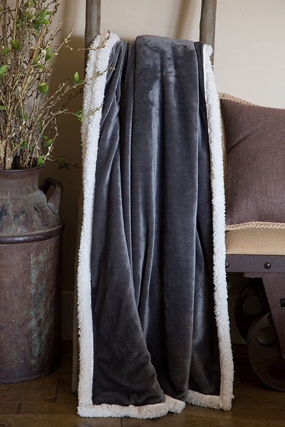 Sherpa Plush Throw Blanket (other colors available)